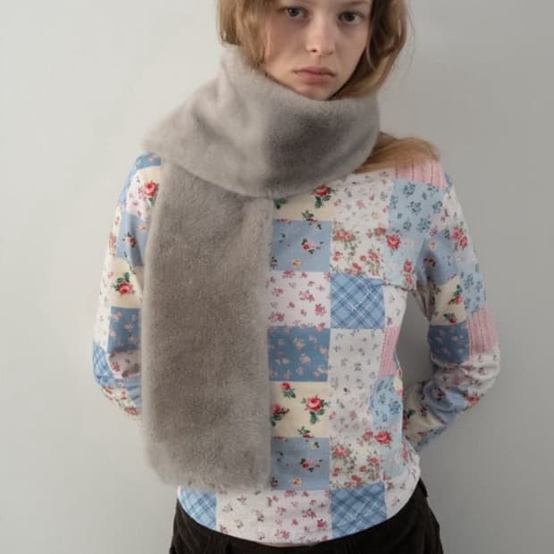 스무드무드 패치워크 플라워 긴팔 티셔츠