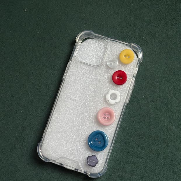 [HANDMADE] 아이폰13미니 단추 케이스