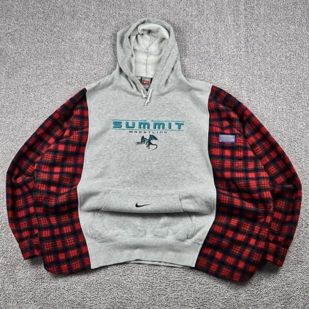 레이어컷 믹스드 나이키X펜들턴 커스텀 후디 (상세설명참조) / 10223