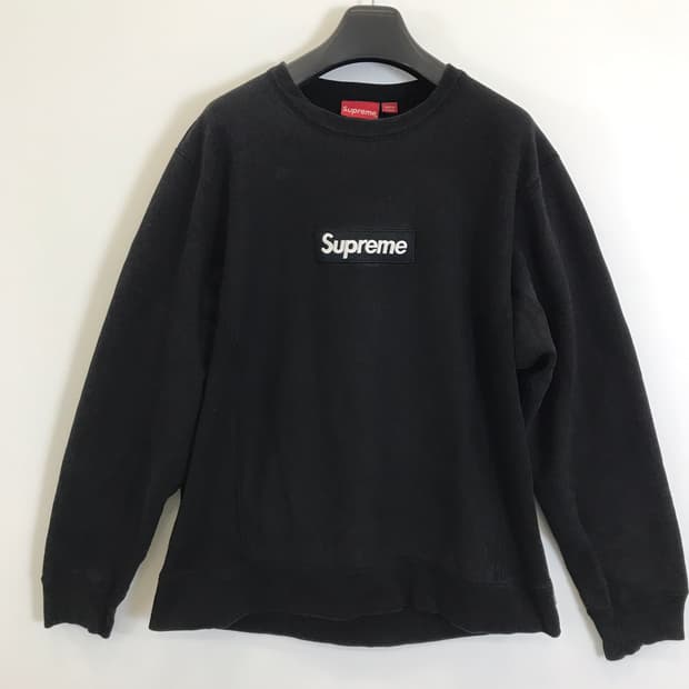 슈프림 18FW 블랙 박스로고 스웻셔츠 [XL]