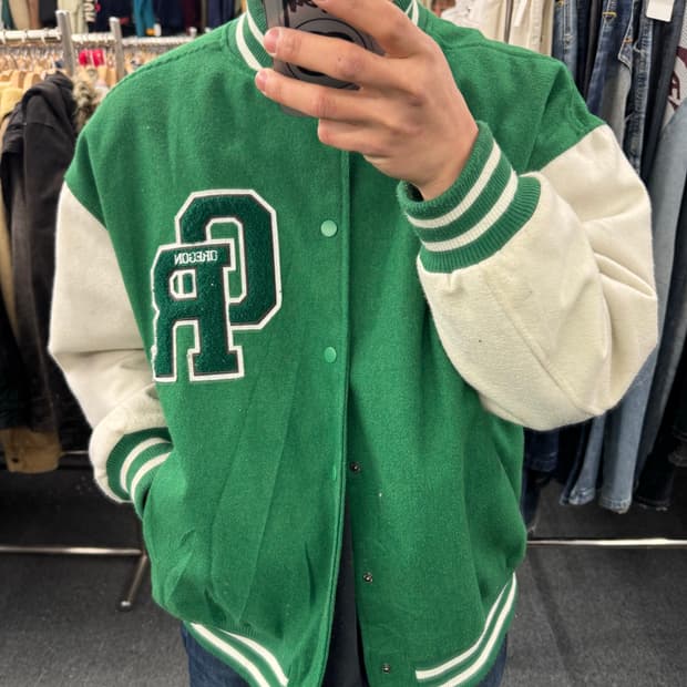 L)WEGO 빈티지 바시티 자켓