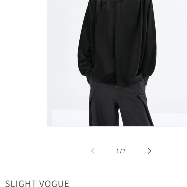 slight vogue 드레이프 셔츠 새상품