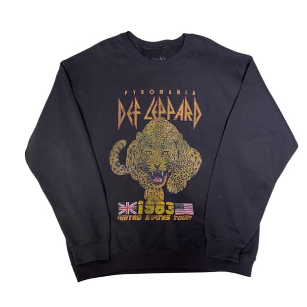 빈티지 데프 레파드 1983 pyromania tour 스웻 맨투맨 L