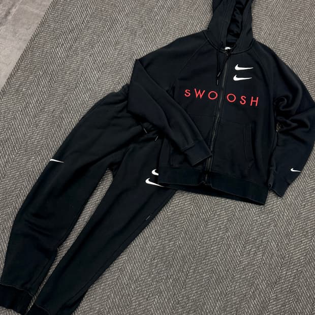 나이키 스우시 후드집업 상하의 셋업