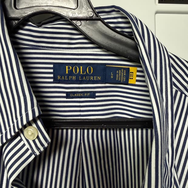 폴로 네이비 스트라이프셔츠클래식핏