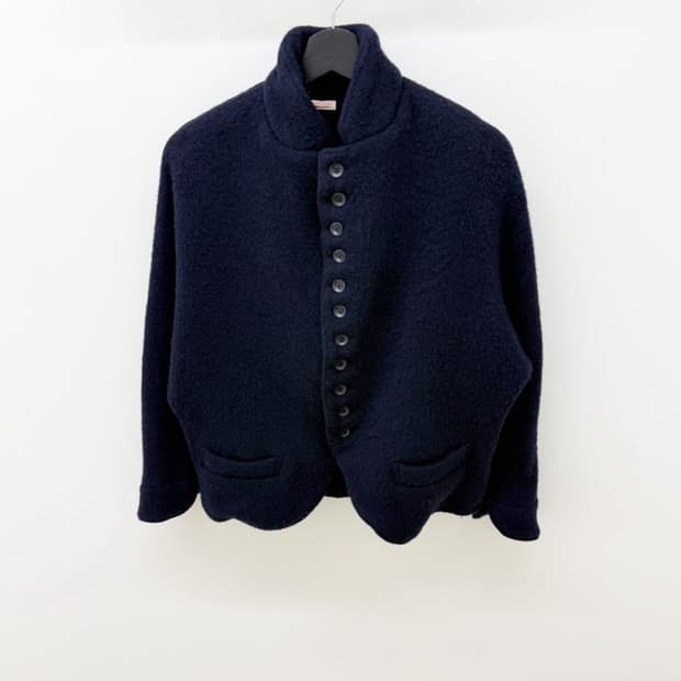 캐피탈 버튼 울 자켓