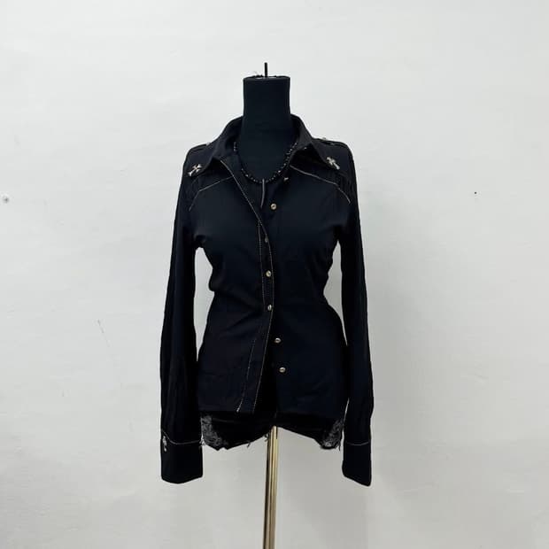 Gothic Cross detail shirts