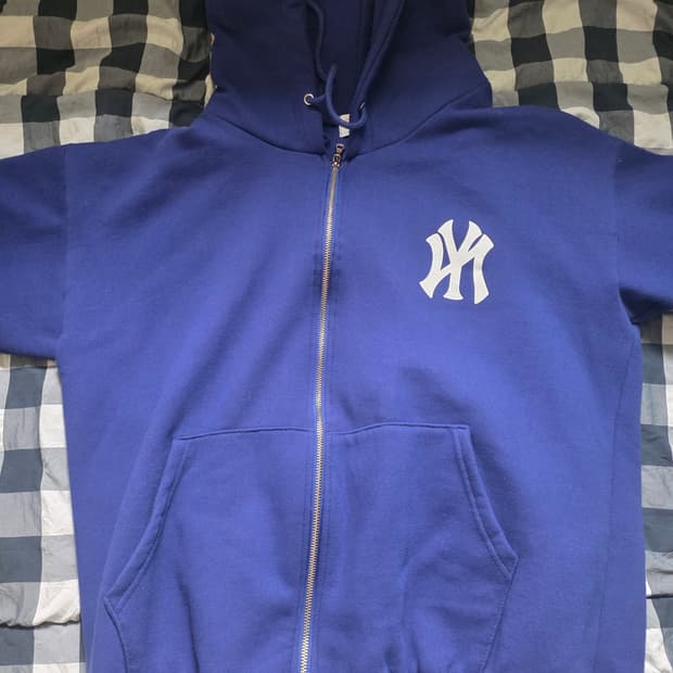 양키스 후드 집업