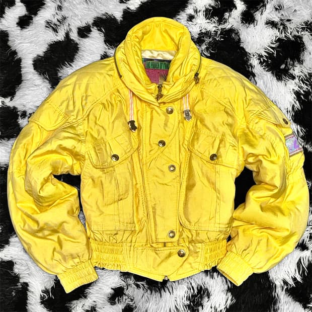 KILLY 킬리 연노랑 크롭 패딩 봄버 자켓 점퍼