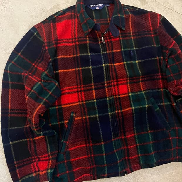 빈티지 폴로스포츠 울자켓