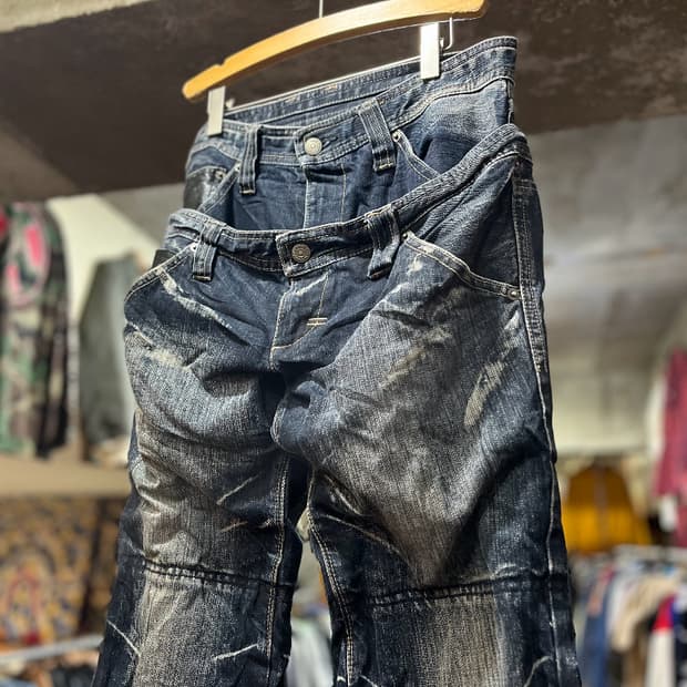 00s PPFM  더블 웨이스트 레이어드 팬츠