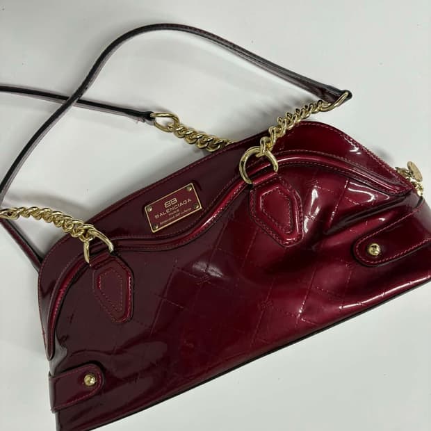 발렌시아가 페이던트 퀄팅 체인 숄더백 토트백