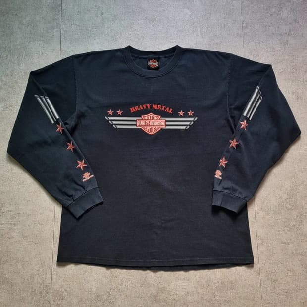 00s USA 할리데이비슨 헤비메탈 롱슬리브 L sz