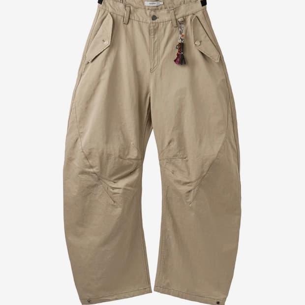 아르반 트리플 리프 커브드 팬츠_트리플 베이지