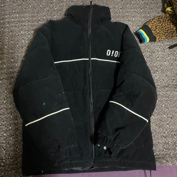 5252 by O!Oi 코듀로이 패딩 블랙