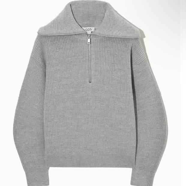 코스 반집업 니트