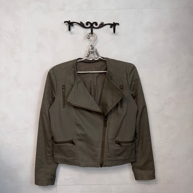 Ash khaki cotton rider jacket 