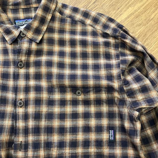 N41 파타고니아 체크셔츠 오가닉코튼