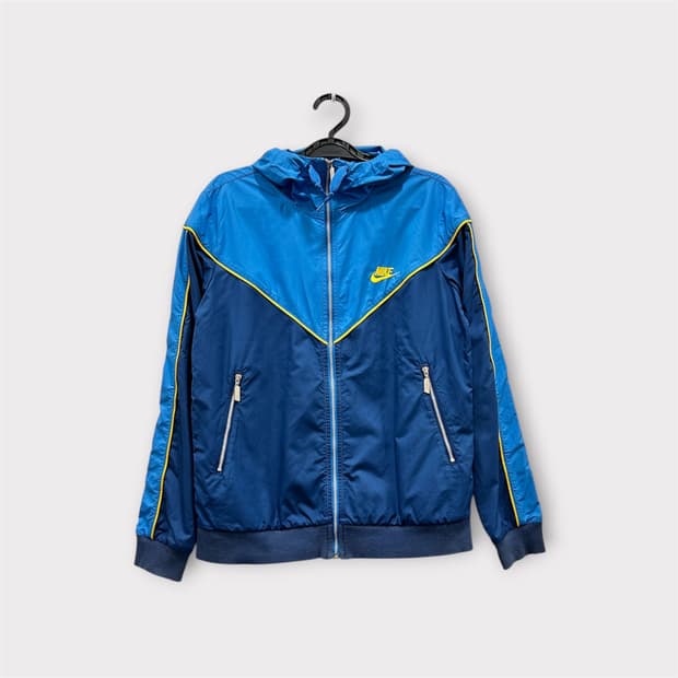 나이키 윈드러너 후드 바람막이 M 블루