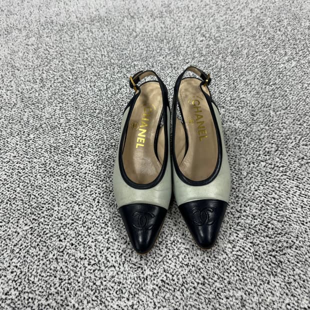 샤넬 빈티지 투톤 슬링백