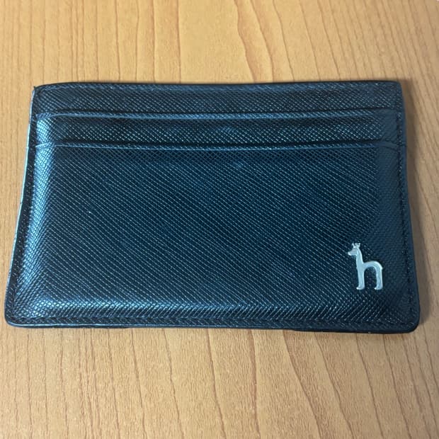 헤지스 블랙 카드지갑