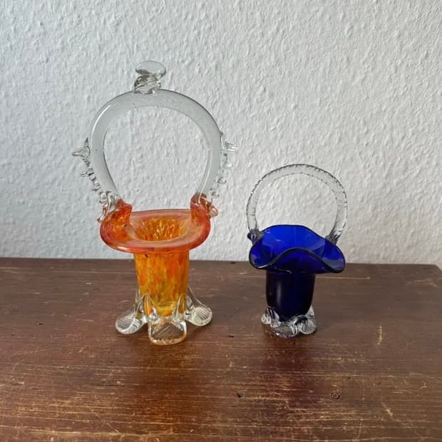 이탈리아)빈티지 글라스 바스켓