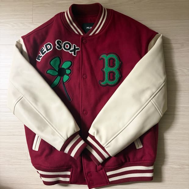 MLB 레드삭스 플로럴 자수 바시티 m