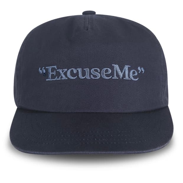 Excuse Me 5-Panel Cap_Washed Navy