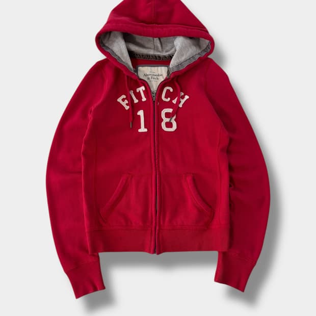 아베크롬비 00‘s 빈티지 패치워크 스웻 후드집업