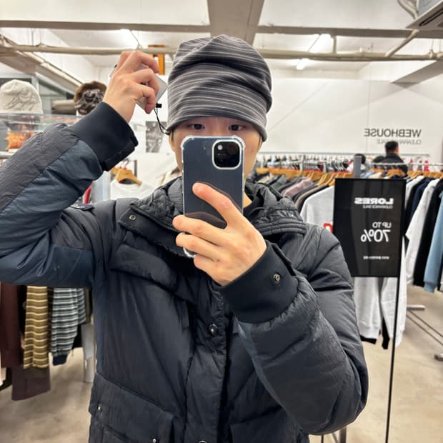 스톤아일랜드 패딩 M 💙💜🖤