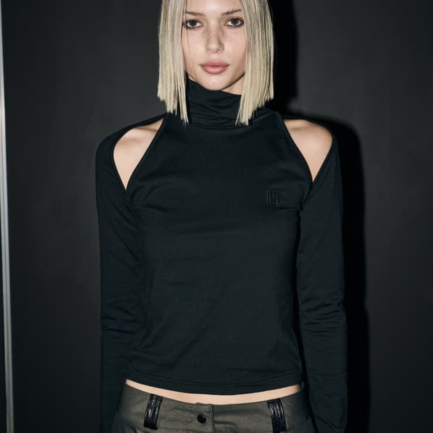 보헤미안서울 보헴서 cutout turtle neck t-shirt