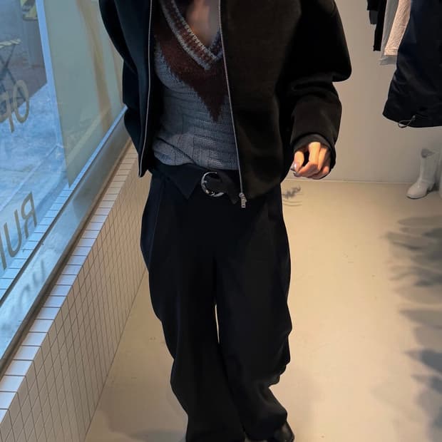 Jilsander 크롭 봄버 자켓