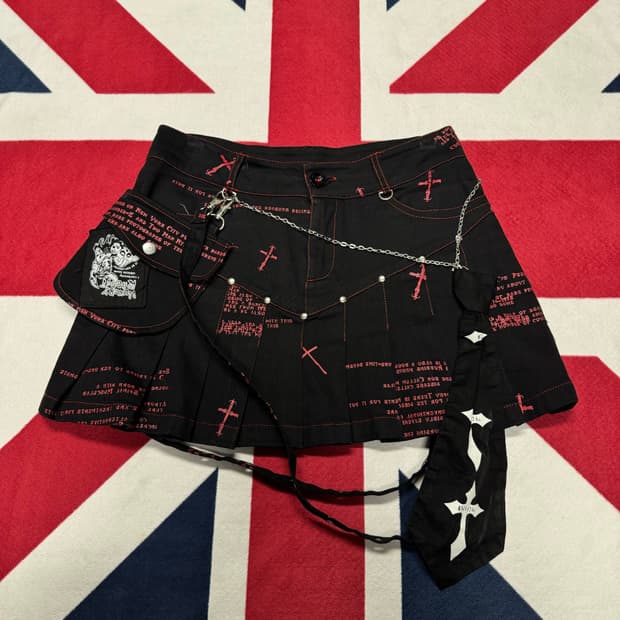 나나 펑크 타이 스커트