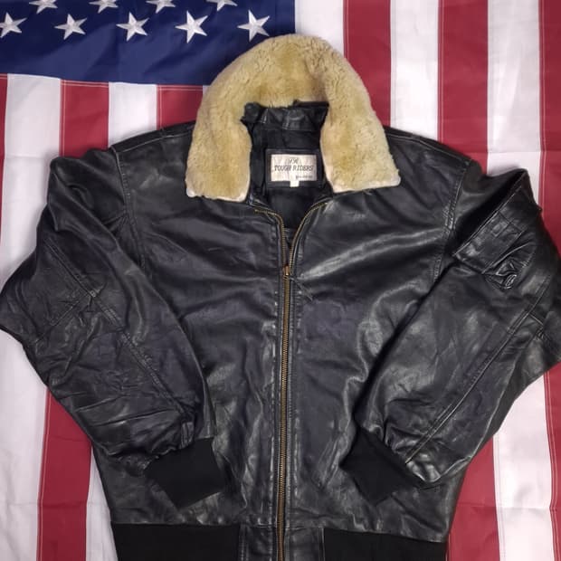 90's 일본판 리얼레더 항공자켓