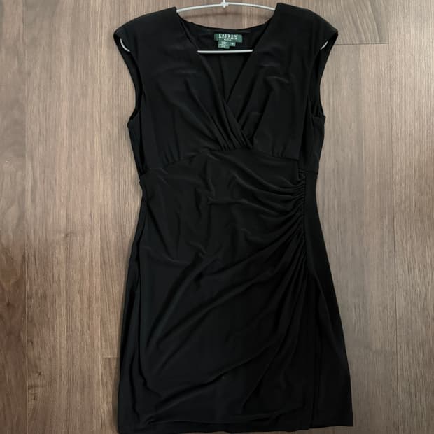 로렌 랄프로렌 셔링 미니 원피스