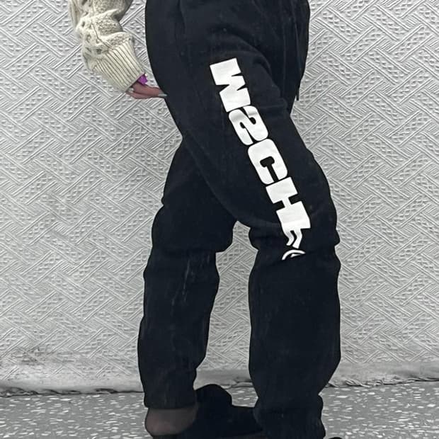 미스치프 올드스쿨 빅로고 약기모 조거 스웻팬츠 S C07190