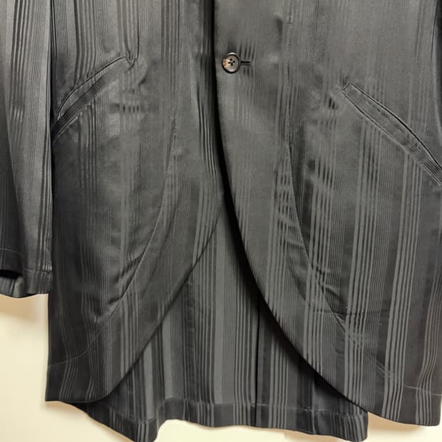 Yohji Yamamoto Pour Homme 2008 아카이실크 자켓 