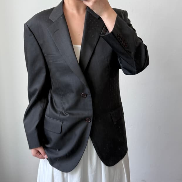 [70R] 지방시 스트라이프 울 블레이저