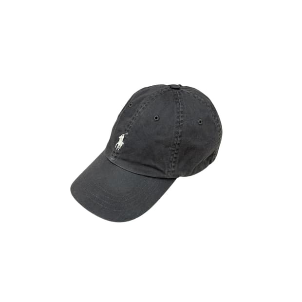폴로 랄프로렌 그레이 화이트 포니 볼캡 모자