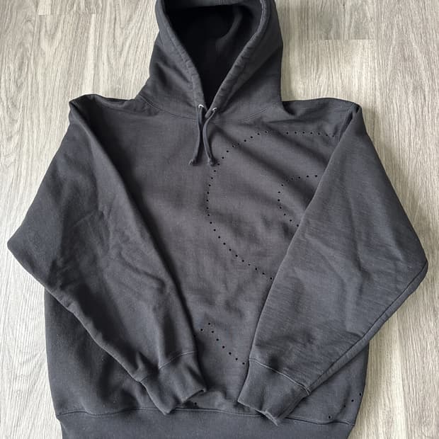 21SS 슈프림 레이저 컷 S 로고 후드티