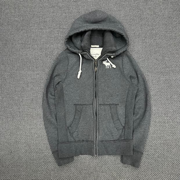 아베크롬비 머슬핏 그레이 후드집업