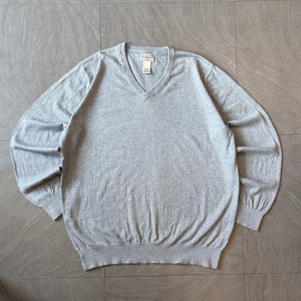 L.L.bean 정품 엘엘빈 그레이 코튼 니트