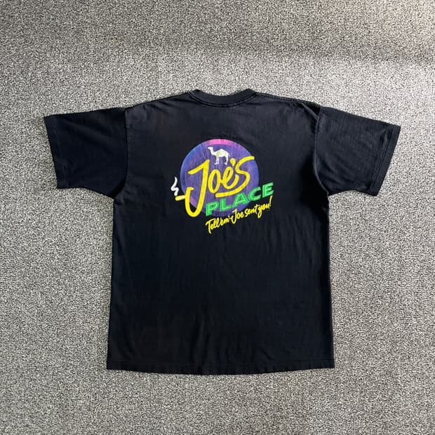 90s 빈티지 카멜 Joe place 반팔 티셔츠