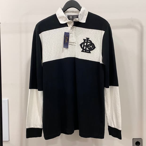 폴로 랄프로렌 신형 건흰 럭비 니트 티셔츠