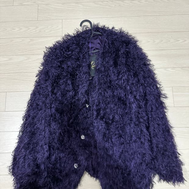 니들스 스냅 가디건 퍼플 라지