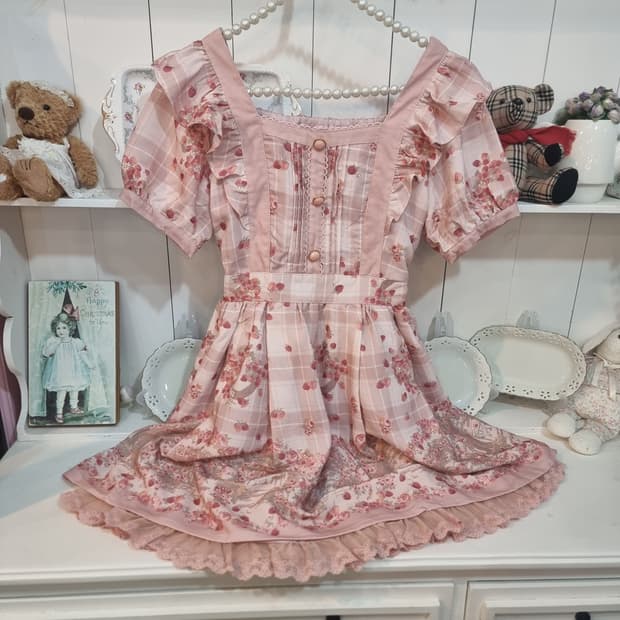 LIZ LISA (리즈리사) 플라워  리본 원피스