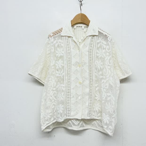 Spick & Span 플로럴 레이스 블라우스