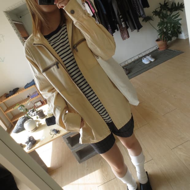 스트라이프 자켓