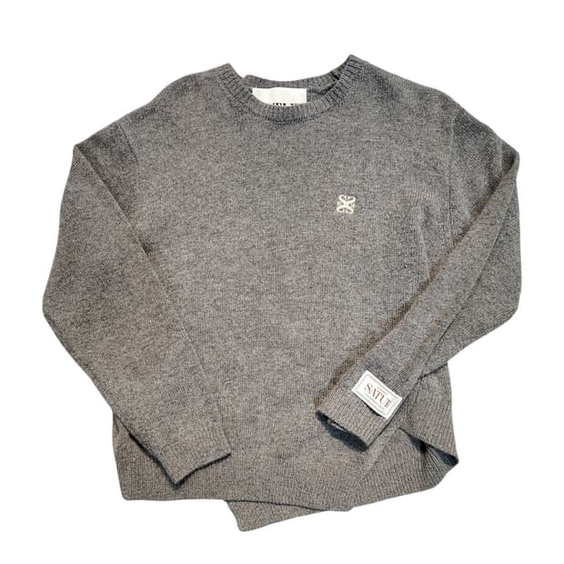 SATUR 캐시미어 절개 블랜드 니트 (M)