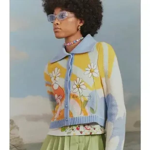 하우스오브써니 빅블룸 가디건